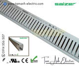 Máng nhựa đi dây 40x60x1700mm - Máng nhựa Salzer Ấn Độ - Máng cáp 40x60 - Ống nhựa răng lược đi dây điện 40x60mm