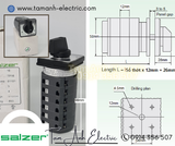 Chuyển mạch 0-1-2-3-4 - Công tắc xoay TP16 61101 - Chuyển mạch 5 vị trí Ấn Độ - Chuyển mạch Salzer