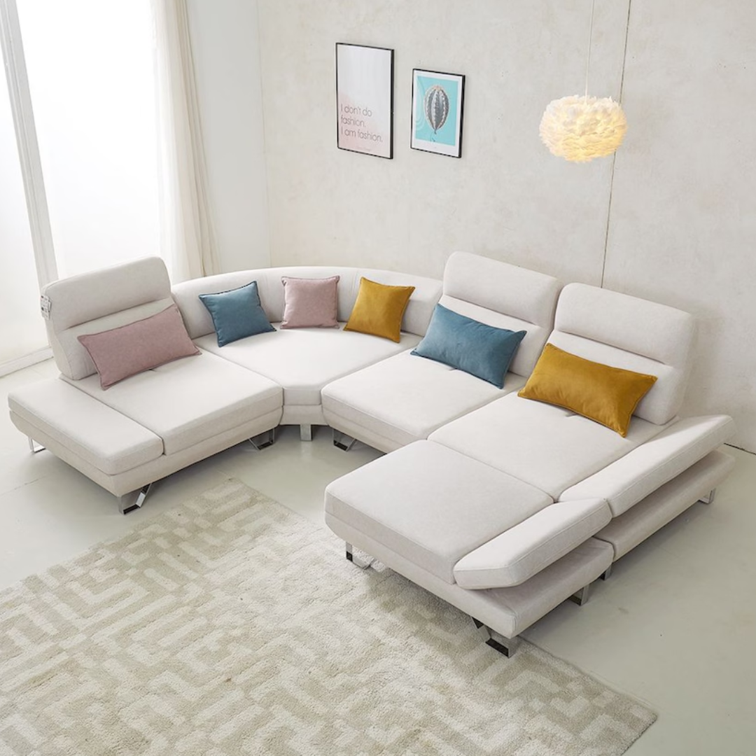 GHẾ SOFA MODULAR VẢI BENNY 3 CHỖ/4 CHỖ/5 CHỖ ĐA CHỨC NĂNG 2 MÀU SẮC