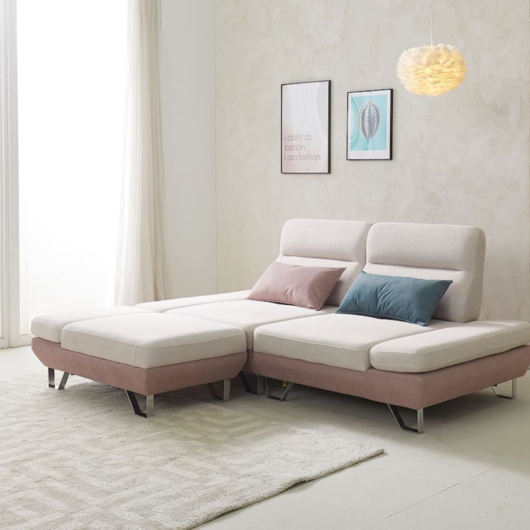 GHẾ SOFA MODULAR VẢI BENNY 3 CHỖ/4 CHỖ/5 CHỖ ĐA CHỨC NĂNG 2 MÀU SẮC