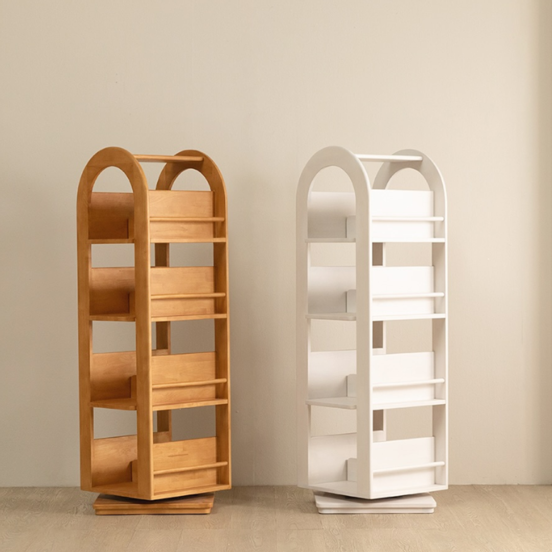 KỆ SÁCH GỖ XOAY TORA CHO BÉ | TORA ROTATION WOODEN BOOKSHELF