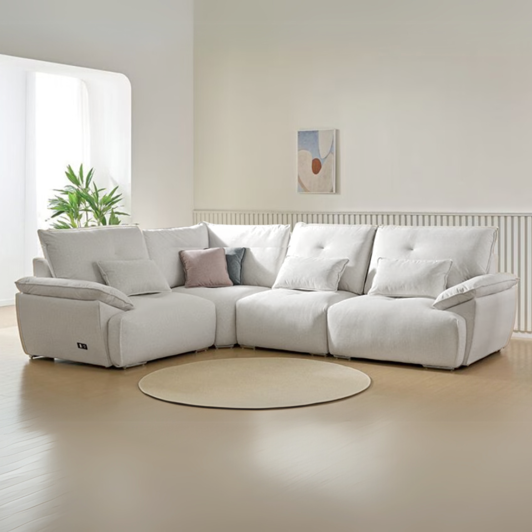 GHẾ SOFA MODULAR VẢI COMFO 3 CHỖ/4 CHỖ/5 CHỖ HIỆN ĐẠI