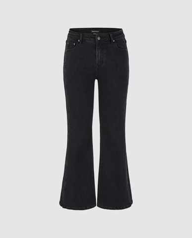 URBAN REVIVO - Quần jeans nữ ống loe thời trang