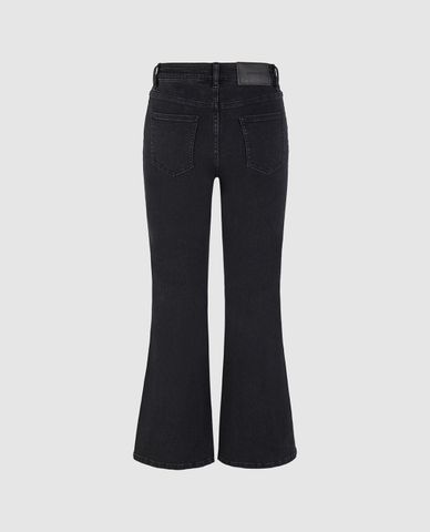 URBAN REVIVO - Quần jeans nữ ống loe thời trang