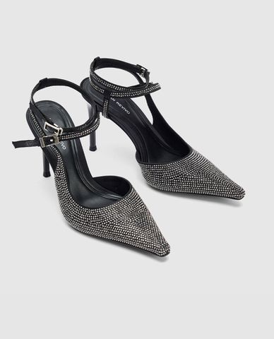 URBAN REVIVO - Giày cao gót nữ bít mũi thanh lịch Rhinestone