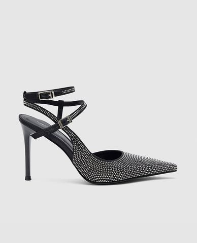 URBAN REVIVO - Giày cao gót nữ bít mũi thanh lịch Rhinestone