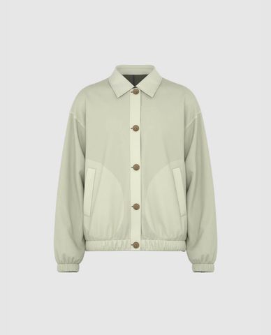 URBAN REVIVO - Áo khoác sơ mi nam hai màu Button Up