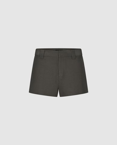 URBAN REVIVO - Quần short ngắn nữ lưng cao thanh lịch