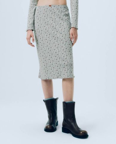 URBAN REVIVO - Chân váy phom suông midi Floral