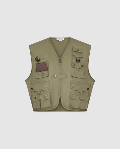 URBAN REVIVO - Áo khoác gilet nam Leisure Utility