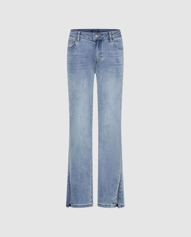URBAN REVIVO - Quần jeans nữ ống đứng thời trang