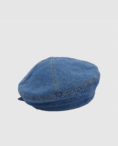 URBAN REVIVO - Nón beret nữ Bow Décor Denim