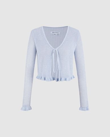 URBAN REVIVO - Áo khoác cardigan nữ tay dài hiện đại
