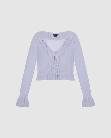 URBAN REVIVO - Áo khoác cardigan nữ thắt dây nữ tính