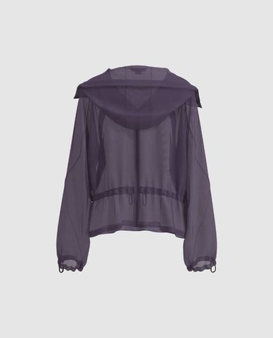 URBAN REVIVO - Áo khoác nữ phối mũ tay dài thời trang