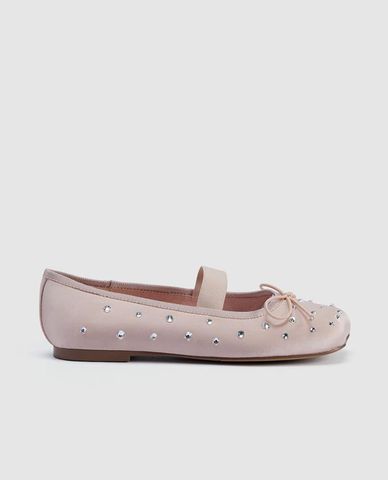 URBAN REVIVO - Giày búp bê đế bệt quai ngang Studded