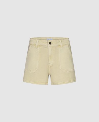 URBAN REVIVO - Quần short jeans nữ phối túi