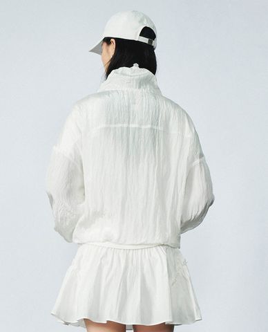 URBAN REVIVO - Áo khoác gió nữ cổ trụ tay dài Lightweight Loose