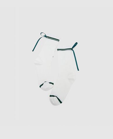 URBAN REVIVO - Vớ nữ cổ cao Bow Décor