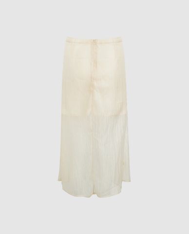 URBAN REVIVO - Chân váy phom suông midi đính hoa