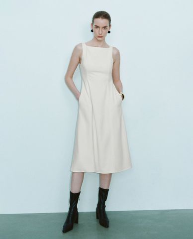 URBAN REVIVO - Đầm sát nách midi thanh lịch