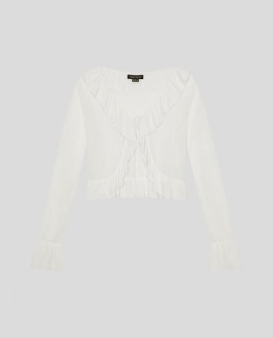 URBAN REVIVO - Áo khoác cardigan nữ thắt dây nữ tính