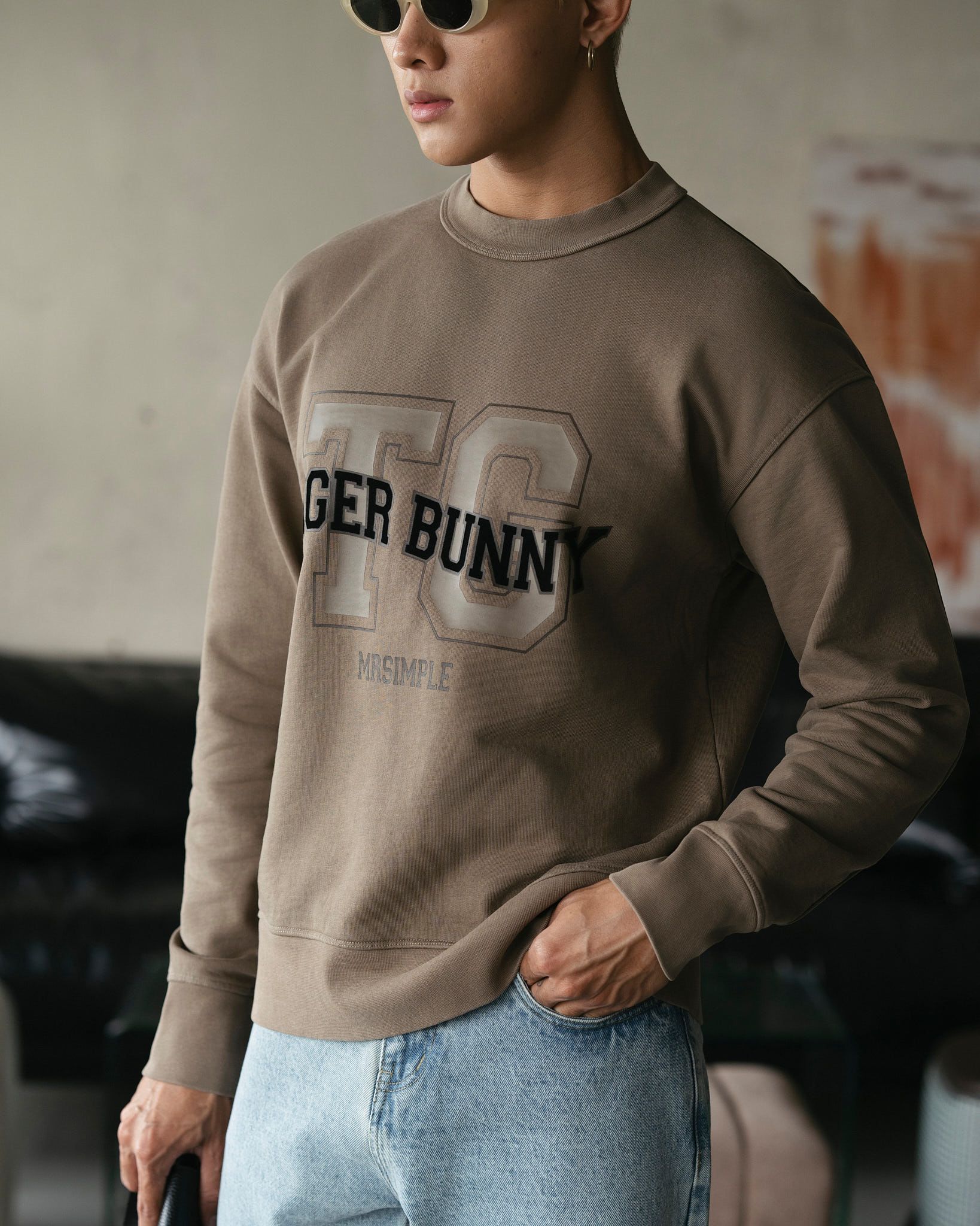 ÁO TAY DÀI NỈ IN TG SLIMFIT