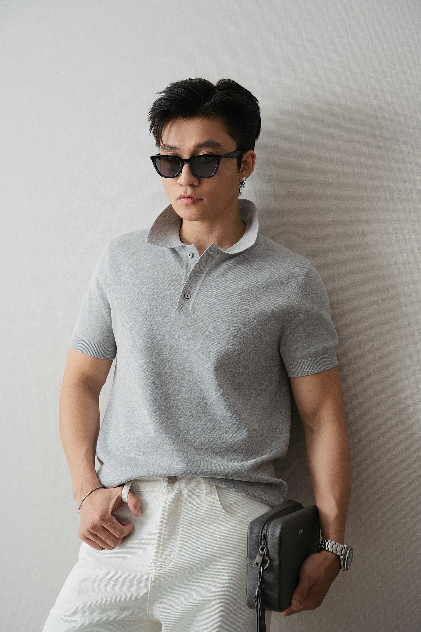 ÁO THUN CÓ CỔ DỆT KIM