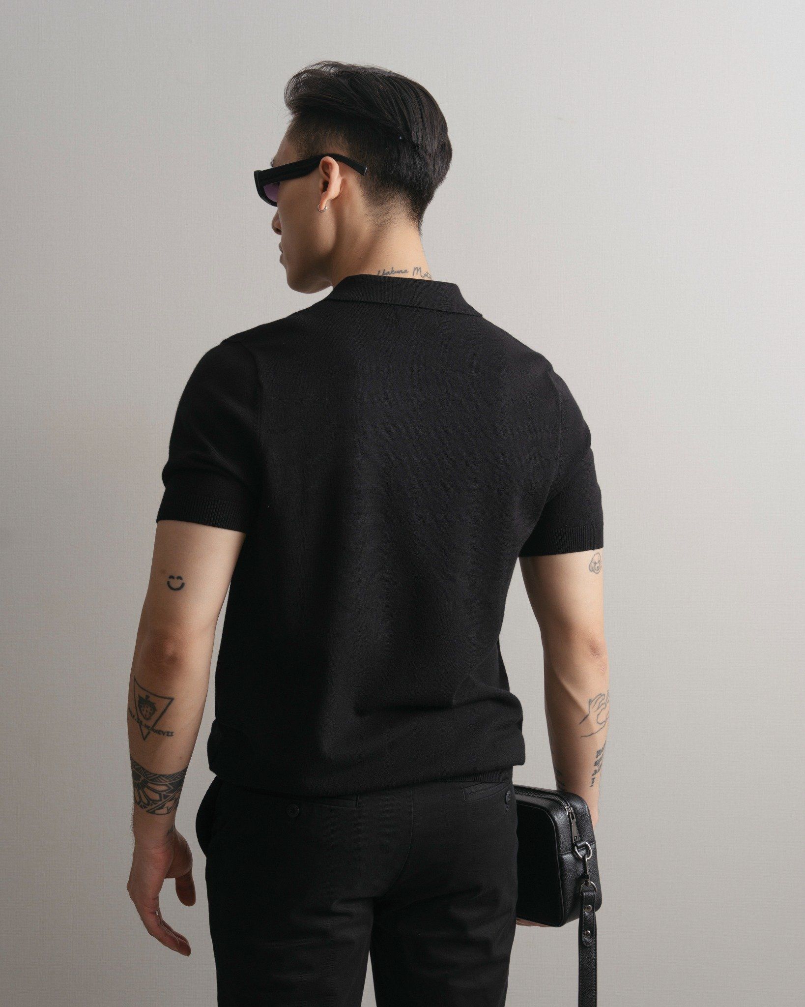 ÁO THUN CÓ CỔ DỆT KIM TRƠN