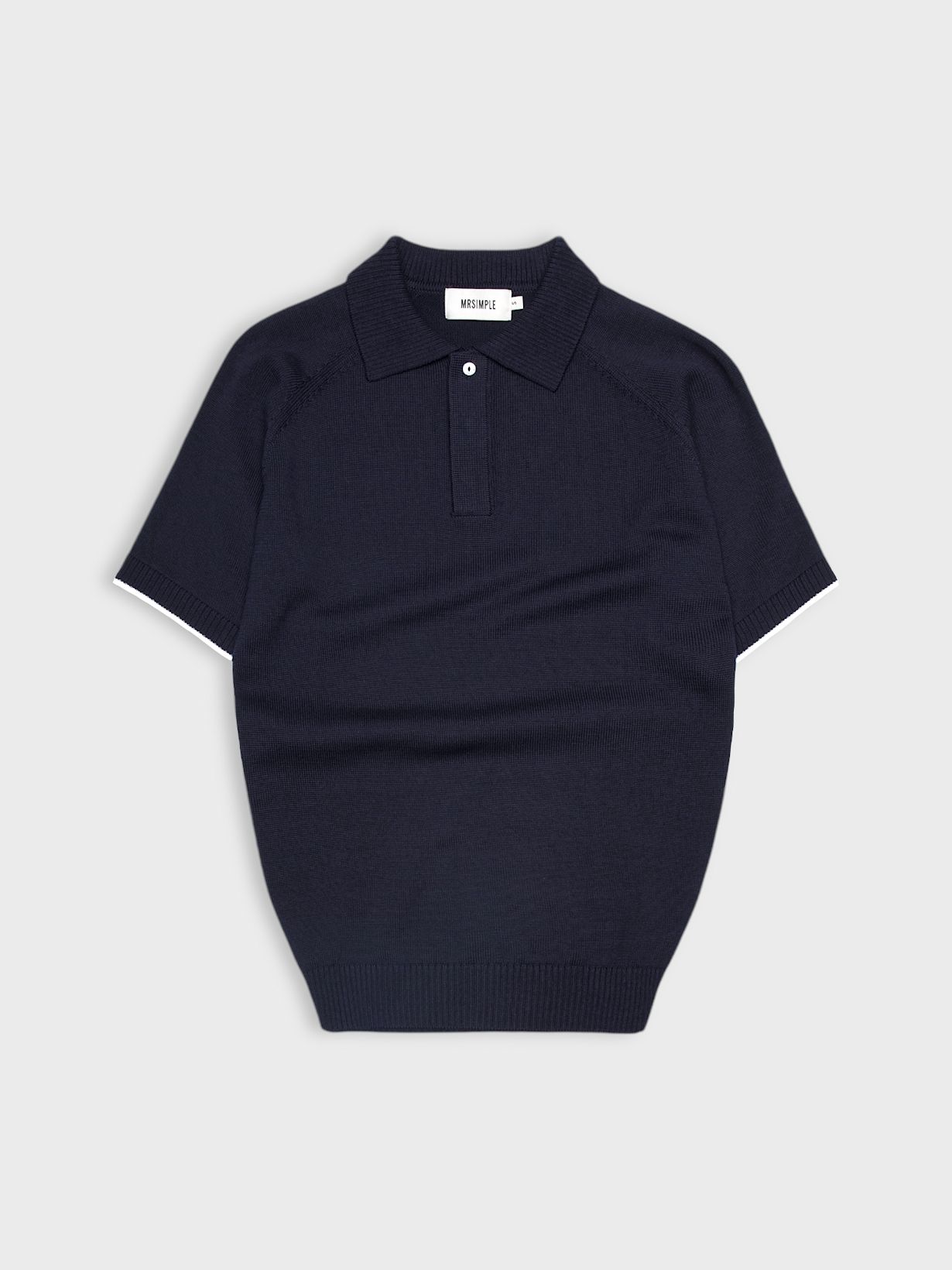 ÁO THUN CÓ CỔ DỆT KIM RAGLAN PHỐI LINE