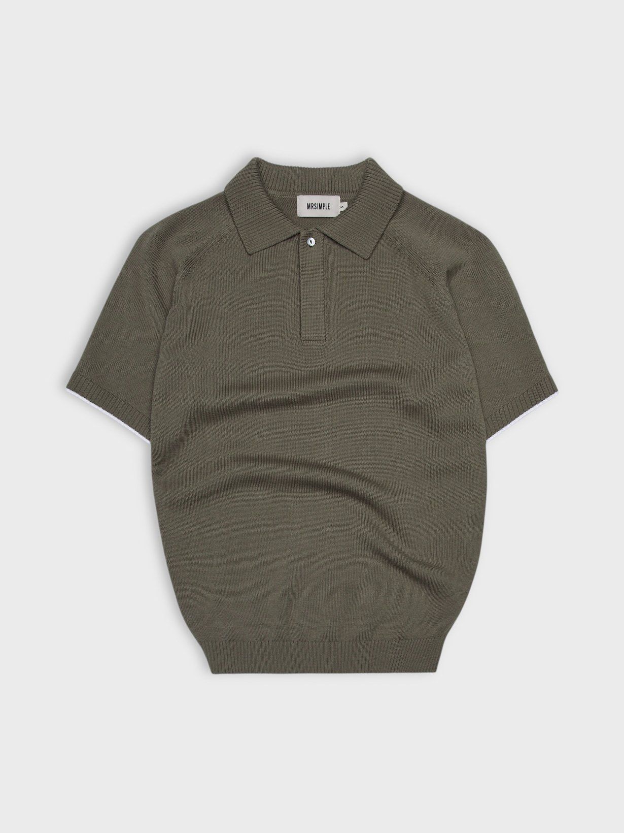 ÁO THUN CÓ CỔ DỆT KIM RAGLAN PHỐI LINE