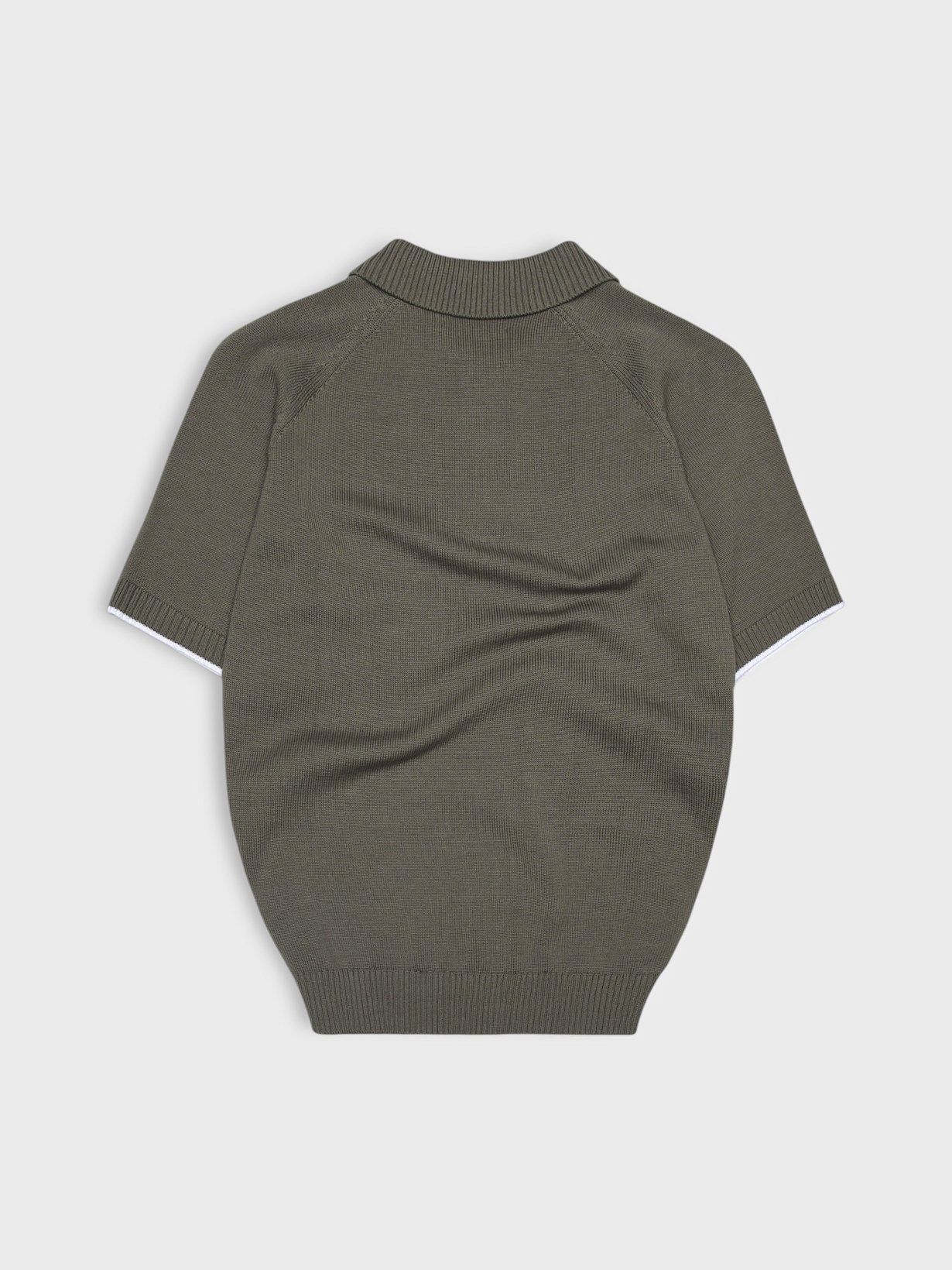 ÁO THUN CÓ CỔ DỆT KIM RAGLAN PHỐI LINE