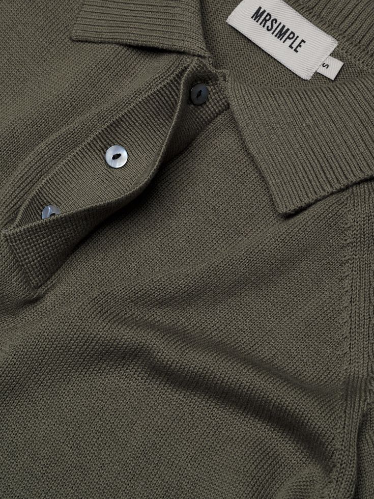 ÁO THUN CÓ CỔ DỆT KIM RAGLAN PHỐI LINE