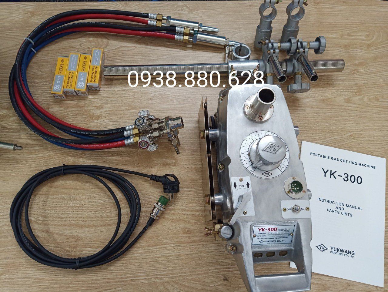 Máy Cắt Rùa YUKWANG YK-300, Rùa Cắt Ray 2 mỏ cắt Hàn Quốc