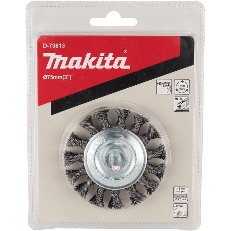 Chổi Sợi Kim Đánh Mép 75mm Makita D-73813 – Dùng Cho Máy Mài