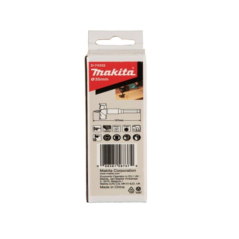 Mũi Khoét Gỗ Makita D-74332 35mm x 127mm | Khoét Gỗ Chính Xác