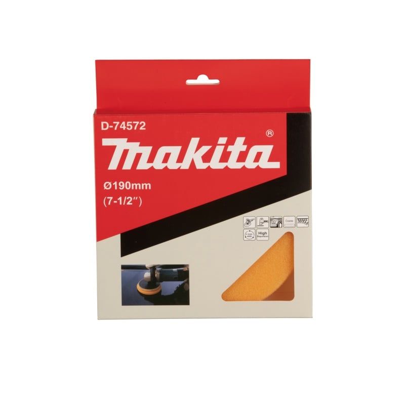 Tấm Đế Bọt Biển Makita D-74572 190mm | Mềm Mại, Êm, Màu Cam Chính Hãng