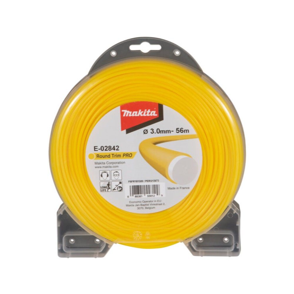 Dây Cước Cắt Cỏ Tròn Đôi Vàng 3.0mm Dài 56m – Mã E-02842, Chính Hãng Makita