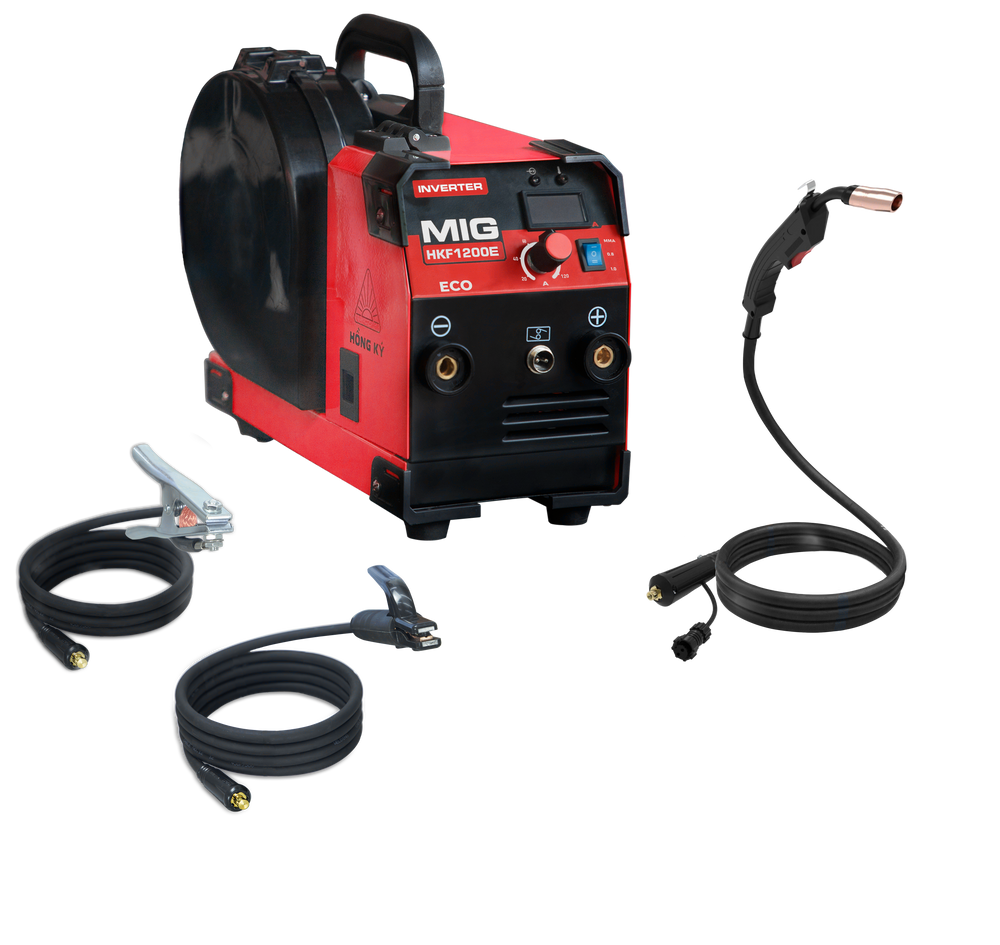 Máy hàn MIG không dùng khí que Hồng Ký Eco 120A 220V - HKF1200E