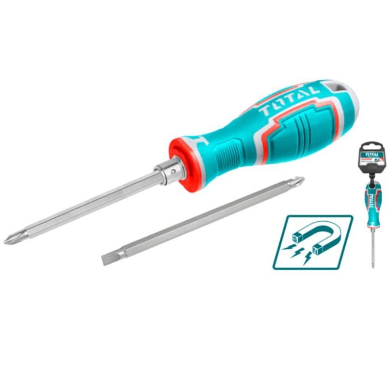 Tuốc nơ vít 2 đầu dẹp và bake Total THT250226