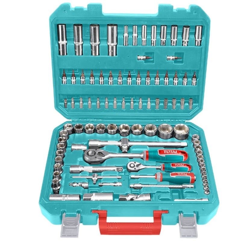 Bộ dụng cụ cơ khí 94 chi tiết Total THT421942