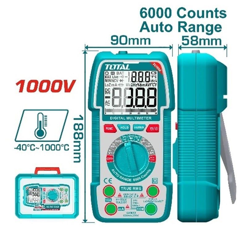 Đồng hồ vạn năng kỹ thuật số Total TMT5310004