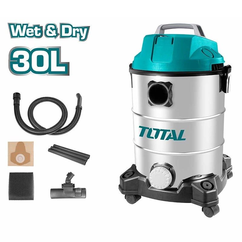 Máy hút bụi khô và ướt 30L Total TVC13301