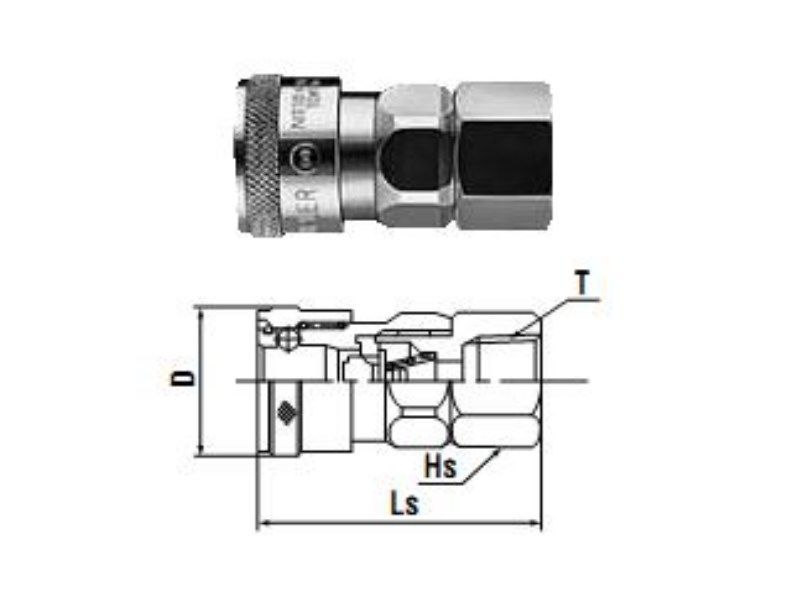 Khớp Nối Nhanh NITTO 40SF
