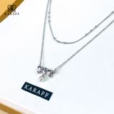 Dây Chuyền Karaff Elva Roen - Trang Sức Bạc 925 Mạ Vàng Trắng