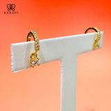 Khuyên Tai Karaff Oren Lyse - Trang Sức Bạc Mạ Vàng 24K