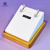 Khuyên Tai Karaff Iris Dazzle - Trang Sức Bạc 925 Mạ Vàng Trắng