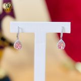 Khuyên Tai Karaff Valen Blush - Trang Sức Bạc 925 Mạ Vàng Trắng Đá Hồng Mạ Bạch Kim
