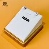 Khuyên Tai Karaff Aurelia Glacia - Trang Sức Bạc Mạ Vàng Trắng Đá Trắng