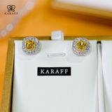 Khuyên Tai Karaff Elara Dawn - Trang Sức Bạc 925 Mạ Vàng Trắng Đá Vàng Mạ Bạch Kim